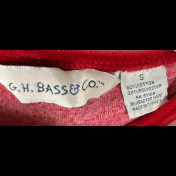 G.H. BASS & CO. EUC GIRLS RED VELOUR TOP SIZE S - Picture 3 of 5